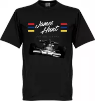 James Hunt T-Shirt - Zwart  - M