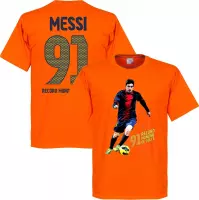 Messi 91 World Record Goals T-shirt - Oranje - M