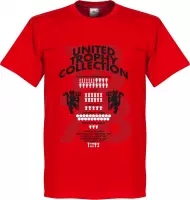 Manchester United Trophy Collection T-Shirt - Rood - 3XL