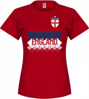 Engeland Dames Team T-Shirt - Rood - L