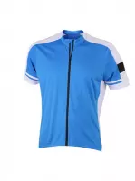 James and Nicholson - Heren Fietsshirt met Full Zip (Blauw)