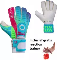 Elite - Club - Keepershandschoenen - inclusief Reaction trainer & Elite Andalucia sleutelhanger - maat 5 - voetbal keepershandschoenen - keepershandschoen - Goalkeeper handschoen