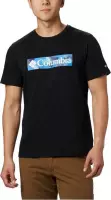 Columbia M Rapid Ridge Graphic Tee 1888813010, Mannen, Zwart, T-shirt, maat: XL EU