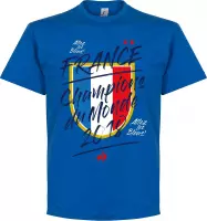 Frankrijk Champion Du Monde 2018 T-Shirt - Blauw - S