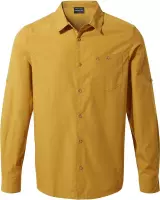 Craghoppers - UV Overhemd voor heren - Longsleeve - Kiwi Ridge - Donkergeel - maat S