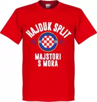 Hajduk Split Established T-Shirt - Rood - 3XL