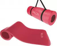 Timilon® - fitness mat - inclusief draagtas en draagriem - yoga mat - 180 x 61 x 1,5cm - Sportmat - rood