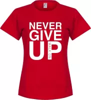 Never Give Up Liverpool T-Shirt - Rood - Dames - S