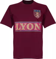 Olympique Lyon Team T-shirt - Bordeaux Rood - S