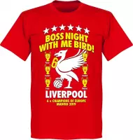 Liverpool Boss Night Champions of Europe 2019 T-Shirt - Rood - S