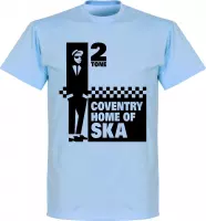 Coventry Home of 2 Tone Ska T-shirt - Lichtblauw - XS