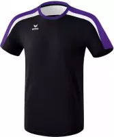 Erima Liga 2.0 T-Shirt Kinderen - Zwart / Donker Violet / Wit | Maat: 116
