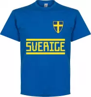 Zweden Team T-Shirt - Blauw - M