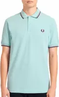 Fred Perry - Twin Tipped Shirt - Lichtblauwe Polo - S - Blauw
