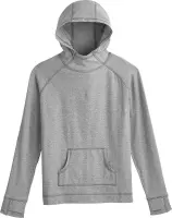 Coolibar - UV-werende Hoodie voor kinderen - LumaLeo - Grijs - maat M (122-134cm)