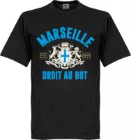 Olympique Marseille Established T-Shirt - Zwart  - XXL