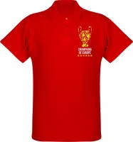 Liverpool Champions League 2019 Trophy Polo - Rood - XXXXL