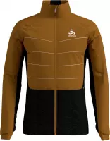 Odlo Jacket Millennium S-Thermic Heren Sportjas - Golden Brown-Black - Maat L