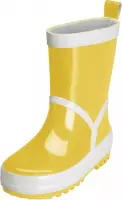 Playshoes regenlaarzen uni geel witte streep