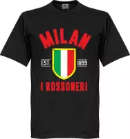 AC Milan Established T-Shirt - Zwart  - S