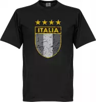 Italie Gold Star Vintage Logo T-shirt - Zwart - S