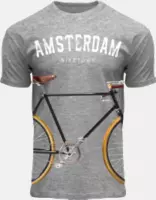 T-shirt Fiets Fox Originals grijs