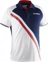 Salming Performance Polo - Navy / Wit - maat M