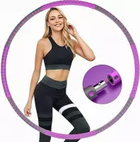 HoopZone - Luxe Fitness Hoelahoep - Premium Hoela hoep - 8 onderdelen - Sport Hoepel - Weight Hoop - 1 tot 4 kg