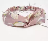 Hoofdband-Cross Hoofdband-Elastische Haarband-Yoga Hoofdband-Flower Print Haarband-Kleur: Multicolor