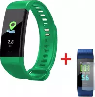 Royal supplies GM20- Stappenteller - Activity Tracker - Fitness tracker - Smartwatch - Screenprotector- Groen/Zwart