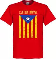 Catalonië Vintage T-Shirt - Rood - 3XL