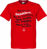 Ole Solskjaer Song T-Shirt - Rood - M