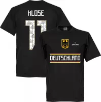 Duitsland Danke Miro Klose Team T-Shirt - Zwart - XL