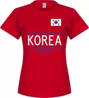 Zuid Korea Team Dames T-Shirt - Rood - XL