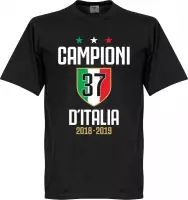 Campioni D'Italia 37 T-Shirt - Zwart - M