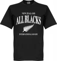 Nieuw Zeeland All Blacks Rugby T-Shirt - Zwart - XS