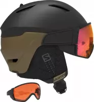 Salomon Icon LT Access Helm - Lichtgewicht - Optimaal Comfort - Black/Brons/Solar Red - Large