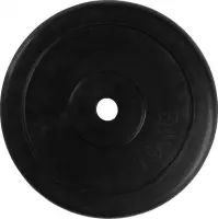 VirtuFit Rubberen gewicht - Halterschijf - 30 mm - 10 kg - Zwart