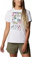 Columbia Sun Trek W Graphic Tee 1931753103, Vrouwen, Wit, T-shirt, maat: XS