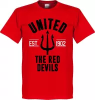 Manchester United Established T-Shirt - Rood  - XXXXL