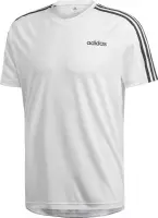 adidas D2M Tee 3S Heren Sportshirt - White - Maat XL