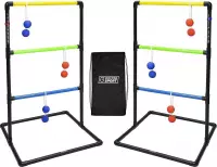 Dubbele Laddergolf Set - in tas - Super Real 'Soft' Golf-Bolas - Swingladder Spinladder - Snelle montage - Werpspel en Gooispel Compleet -