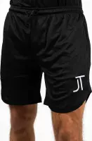 JT Supply – Hardloopbroek – Sportbroek voor Heren – Gym broek met mobiel zak – 2 in 1 Shorts – Heren Sportbroek – Rits – Voetbal – Hockey - Zwart