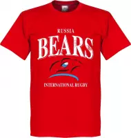 Rusland Rugby T-Shirt - Rood - XS
