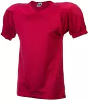 MM - American Football Shirt - Volwassenen - Rood - Medium
