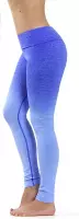 Yoga legging - compressie met hoge taille OMBRE Koningsblauw S
