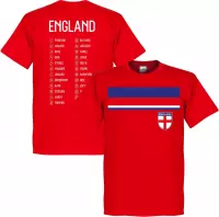 Engeland WK 2018 Squad T-Shirt - Rood - XS