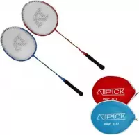 Atipick Badmintonset Atipick 011 Staal Rood/blauw 4-delig