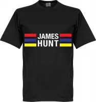 James Hunt Stripes T-Shirt - Zwart  - XL