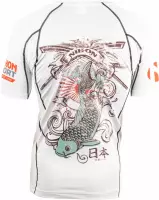 Nihon Thermoshirt Rashguard Samurai Heren Wit Maat Xl